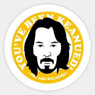 Keanued YELLOW Sticker